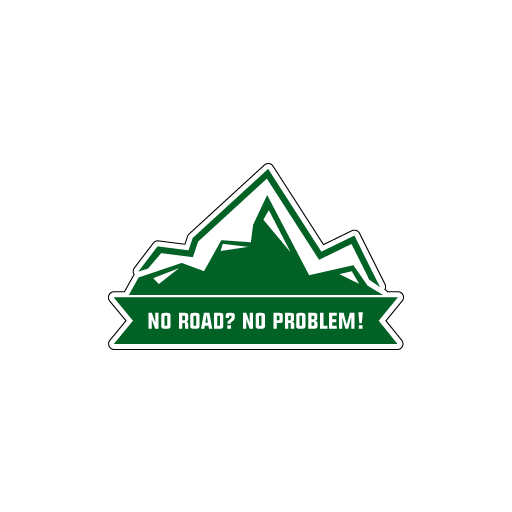 No Road No Problem Sticker