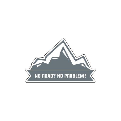 No Road No Problem Sticker