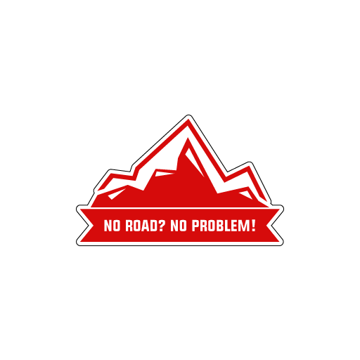 No Road No Problem Sticker