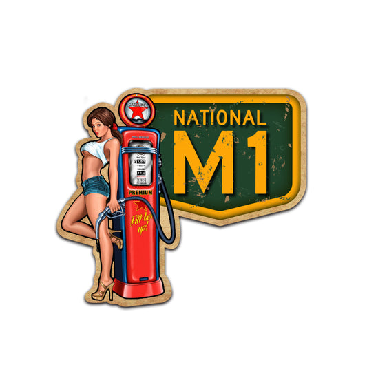 National M1 Princess Hwy PinUp Girl Sticker