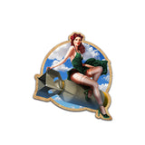 TNT Bombshell Pin Up Girl Sticker