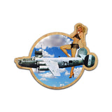 Mitchell B-25 Bomber PinUp Girl Sticker