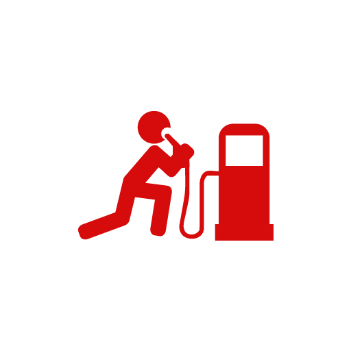 Drink Gas Station Funny Sticker