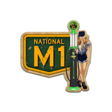 National M1 Polly Gas PinUp Girl Sticker