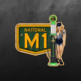 National M1 Polly Gas PinUp Girl Sticker