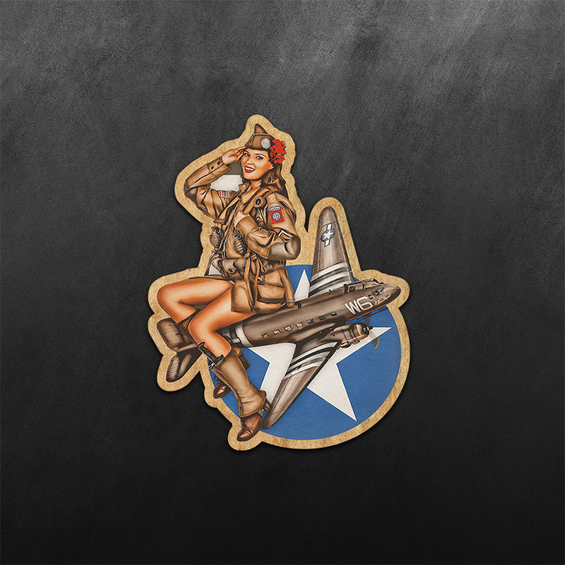 Douglas DC3 Dakota PinUp Girl Sticker