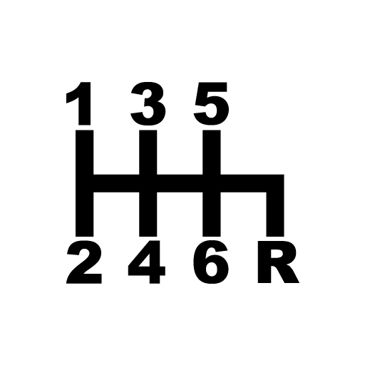 6 Speed Shift Pattern Sticker-0
