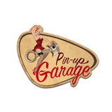 Retro Garage Piston PinUp Girl Sticker