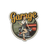 Retro Garage Service PinUp Girl Sticker