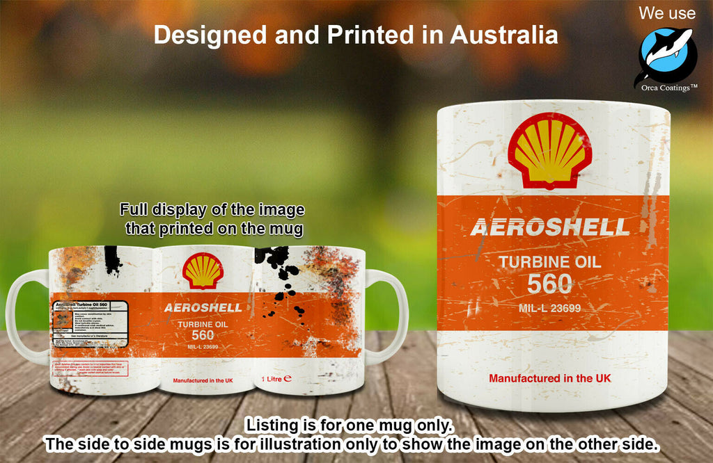 Oil Aeroshell Shell Mug