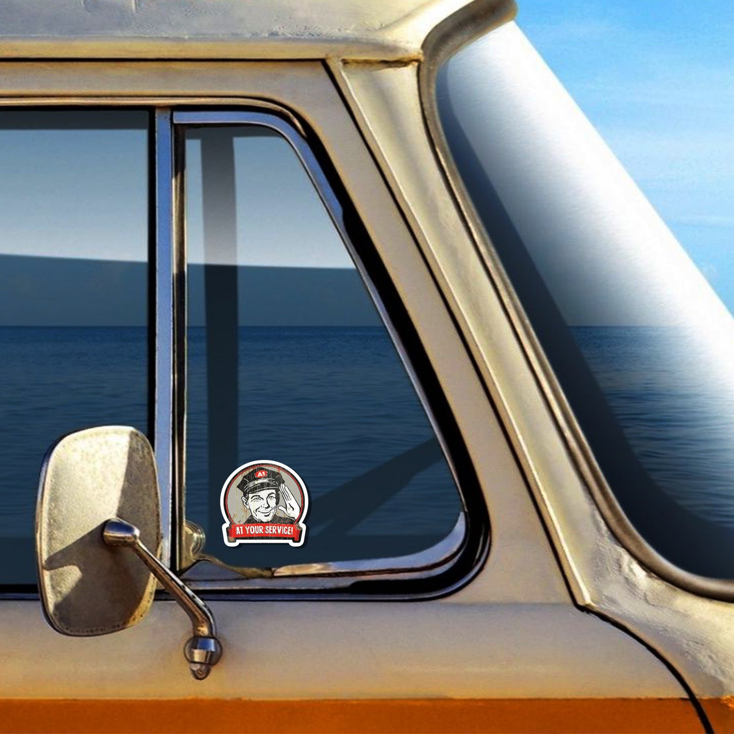 At Your Service Sticker A1