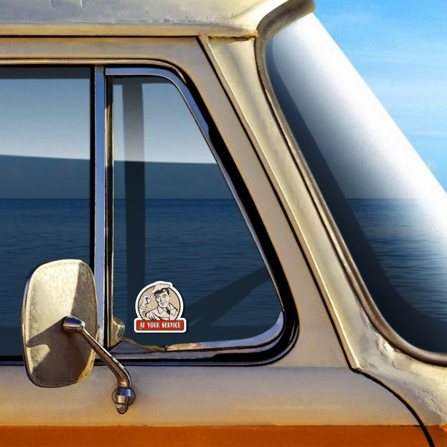 At Your Service Sticker