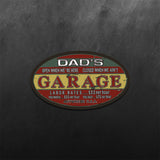 Distress Style Dads Garage Sticker
