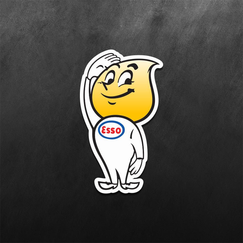 Esso Character Salute Sticker