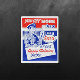 Esso Happy Motoring Store Sticker