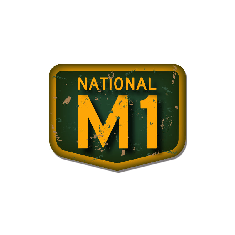Retro National M1 Sticker