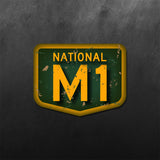 Retro National M1 Sticker