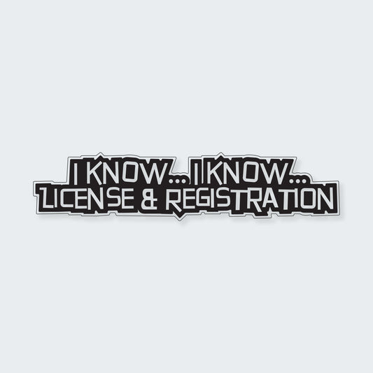 I Know, I Know Sticker