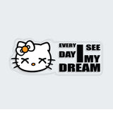 Hello Kitty Everyday I See My Dream Sticker