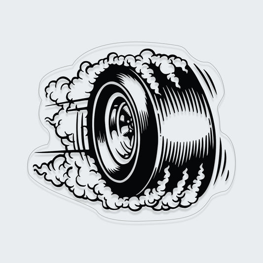Wheel Fast Sticker