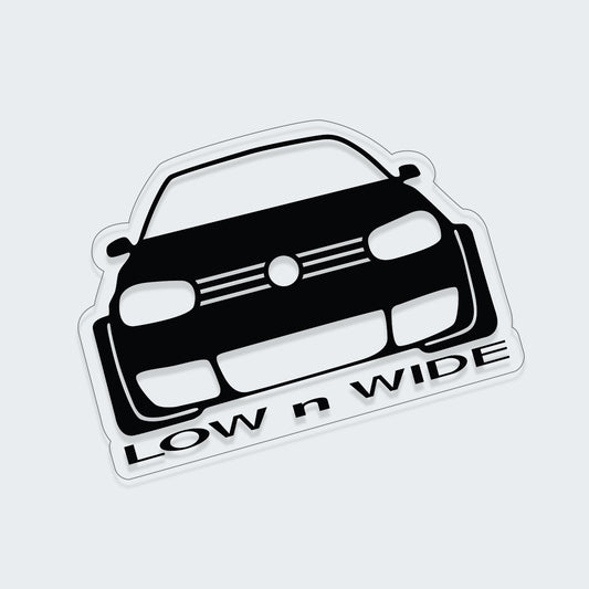 Low n Wide Sticker