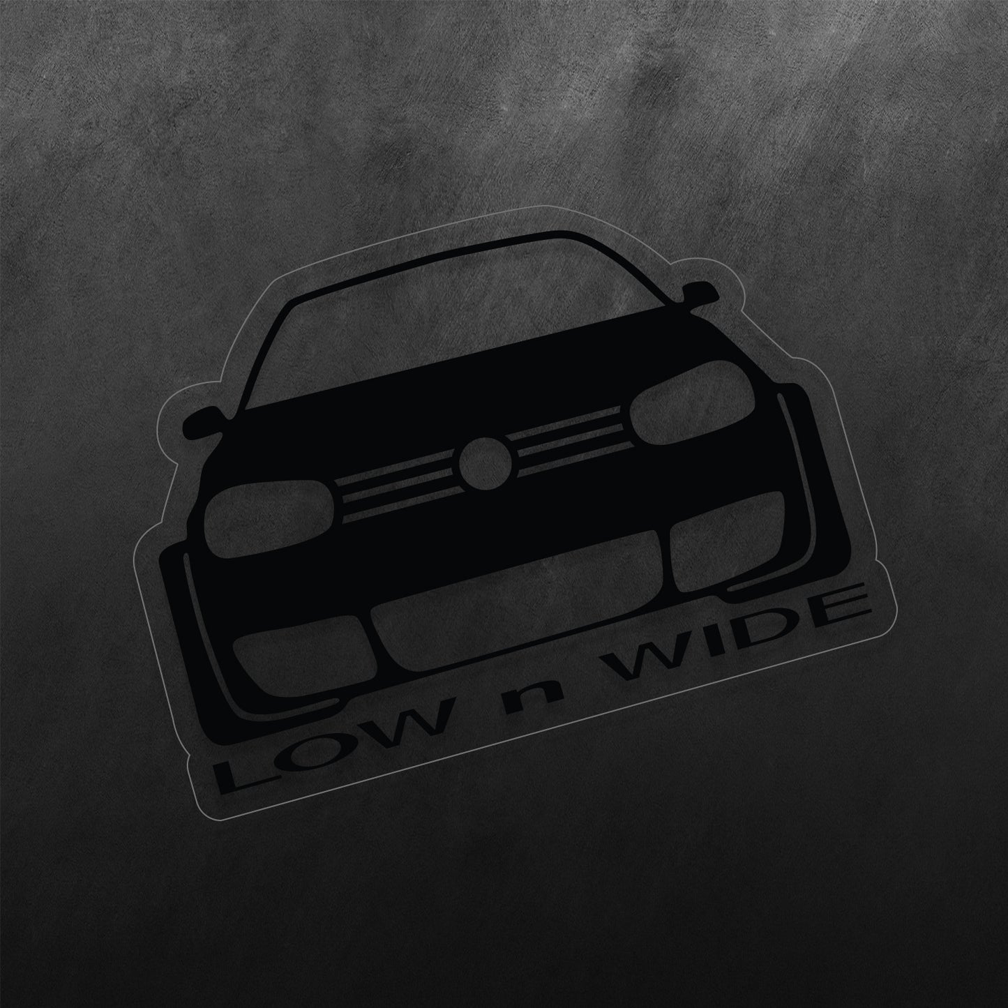 Low n Wide Sticker