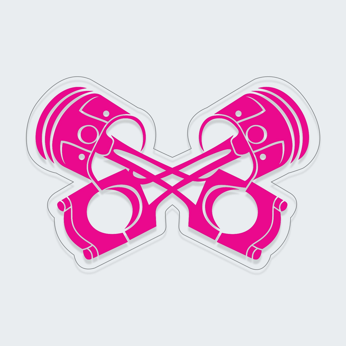 Double Piston Sticker