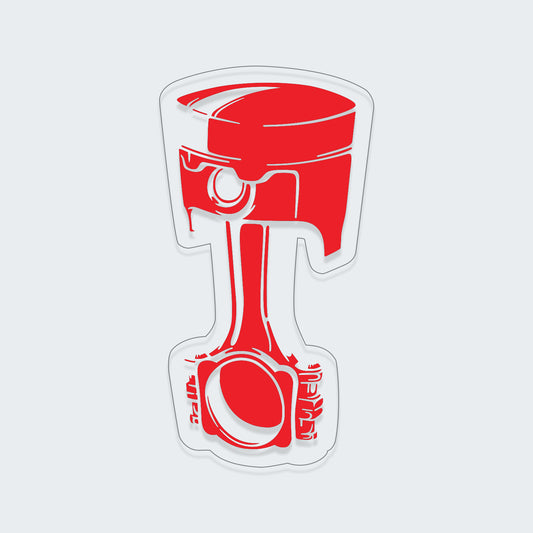 Single Piston Print Sticker