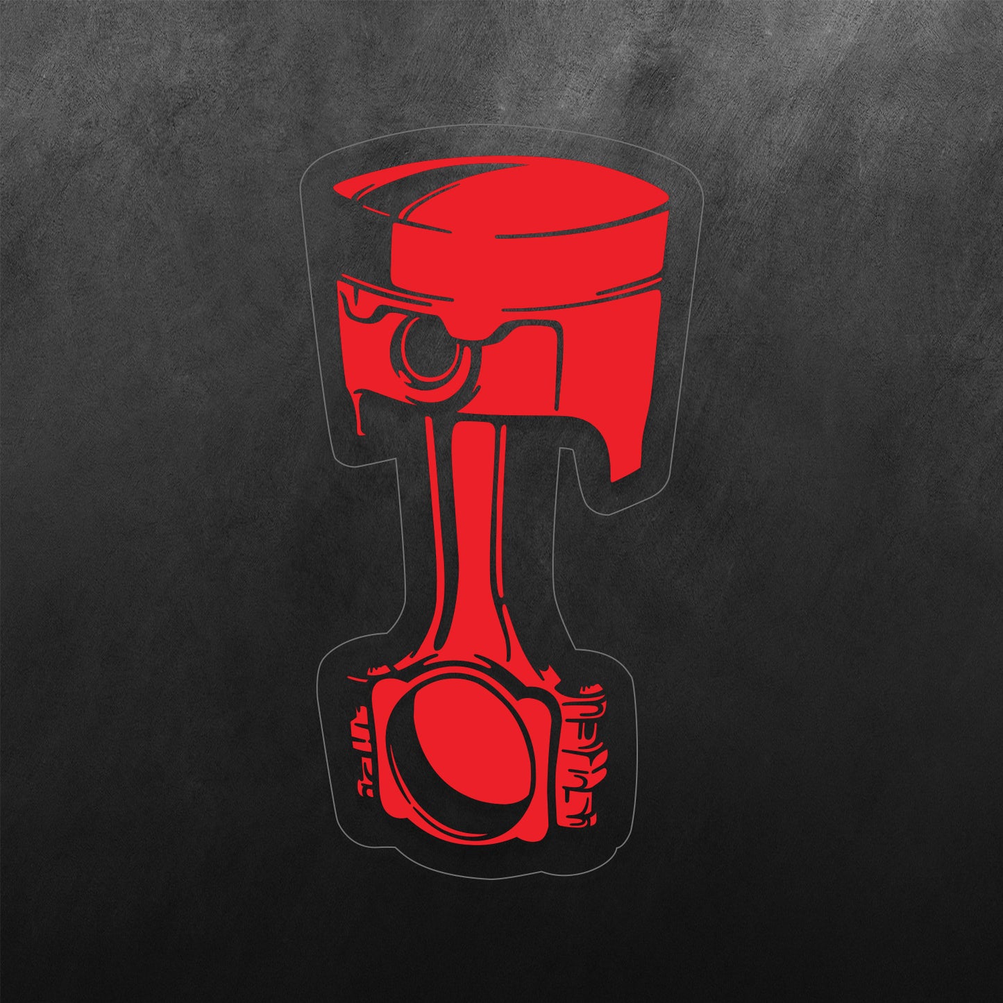 Single Piston Print Sticker