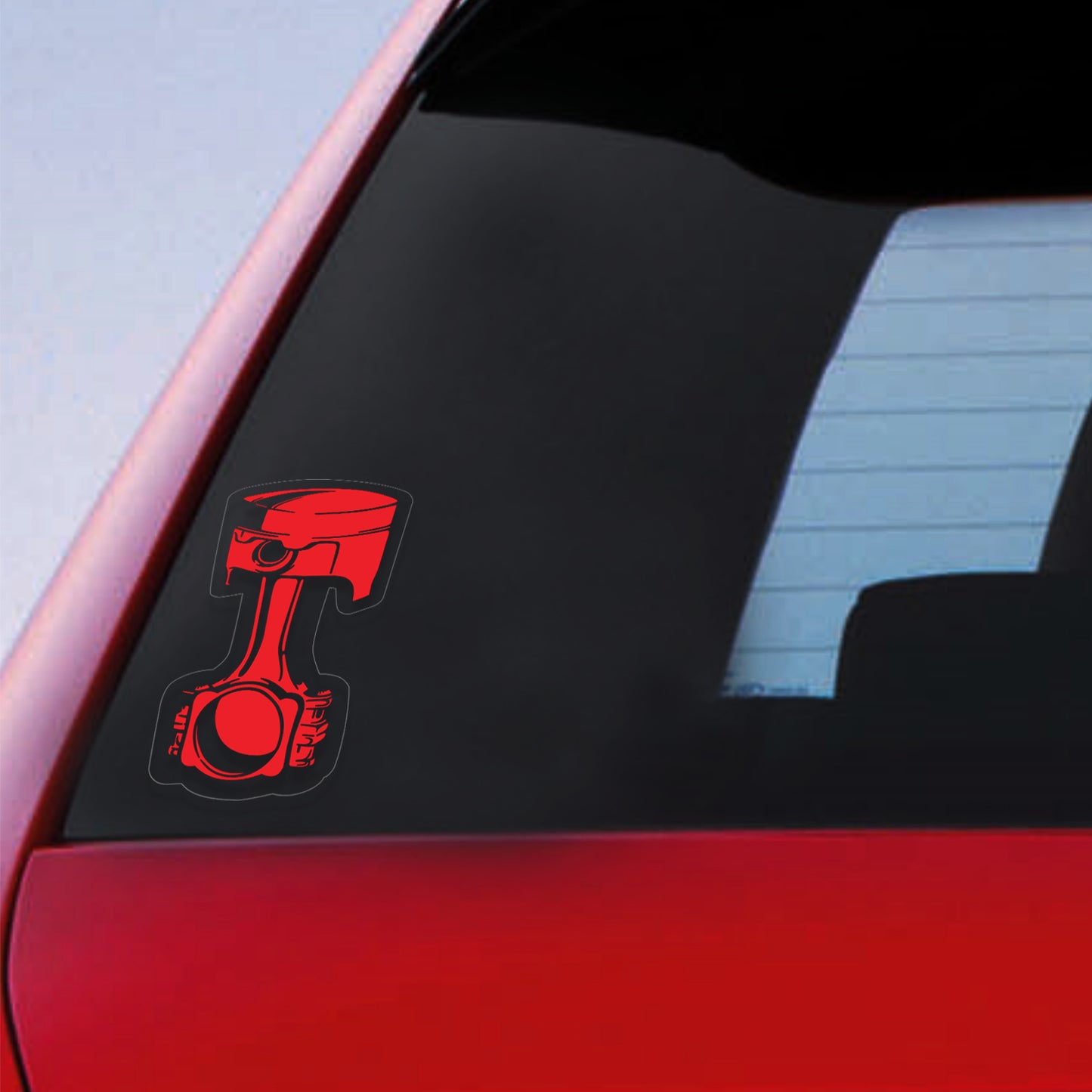 Single Piston Print Sticker