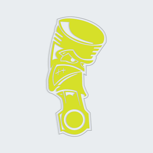 Single Angry Piston Sticker