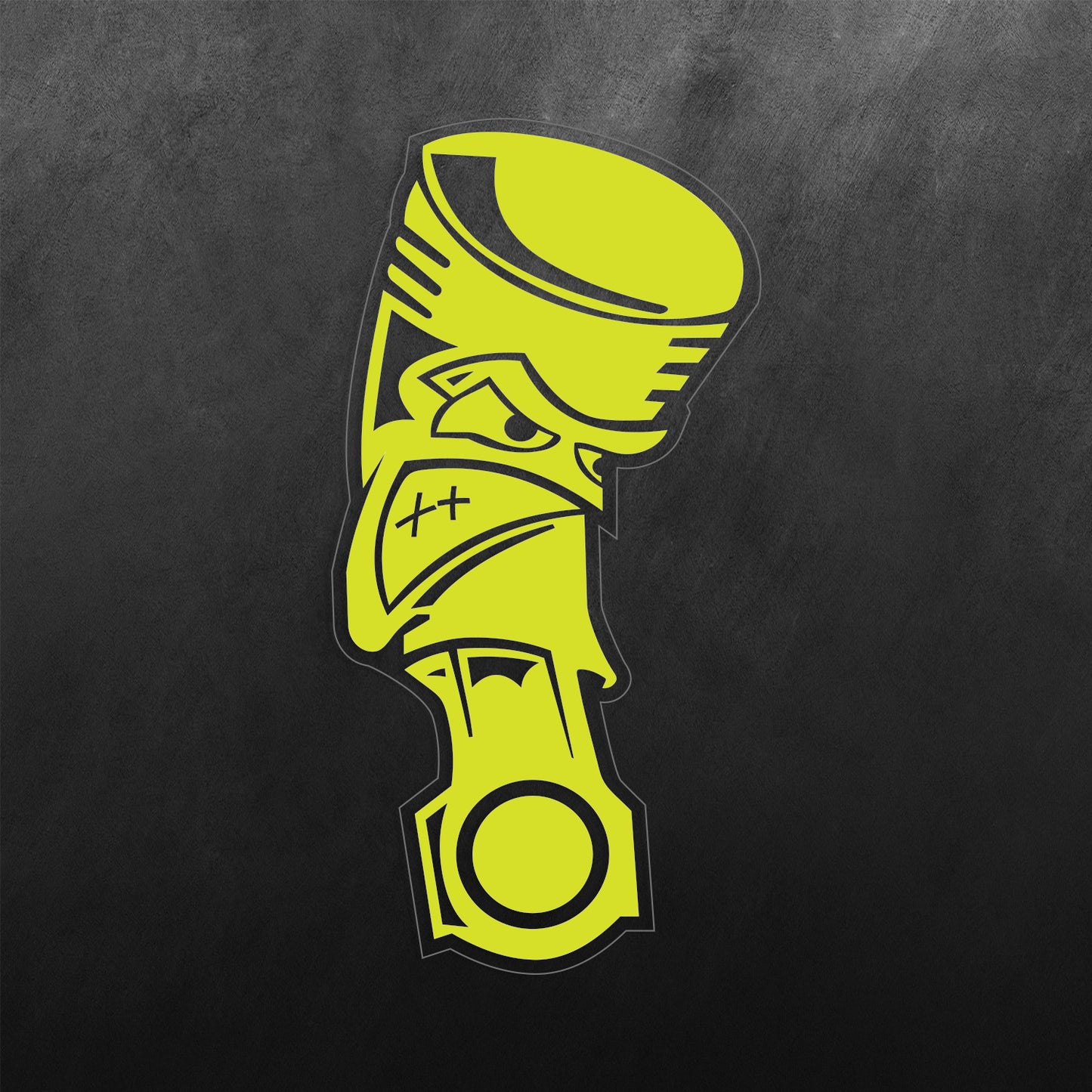 Single Angry Piston Sticker