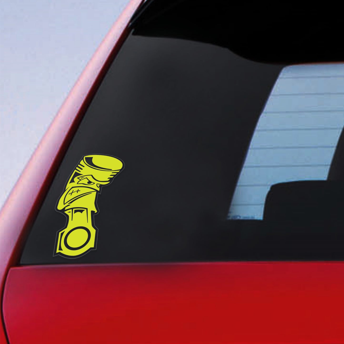 Single Angry Piston Sticker