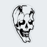 Skull Broke Sticker