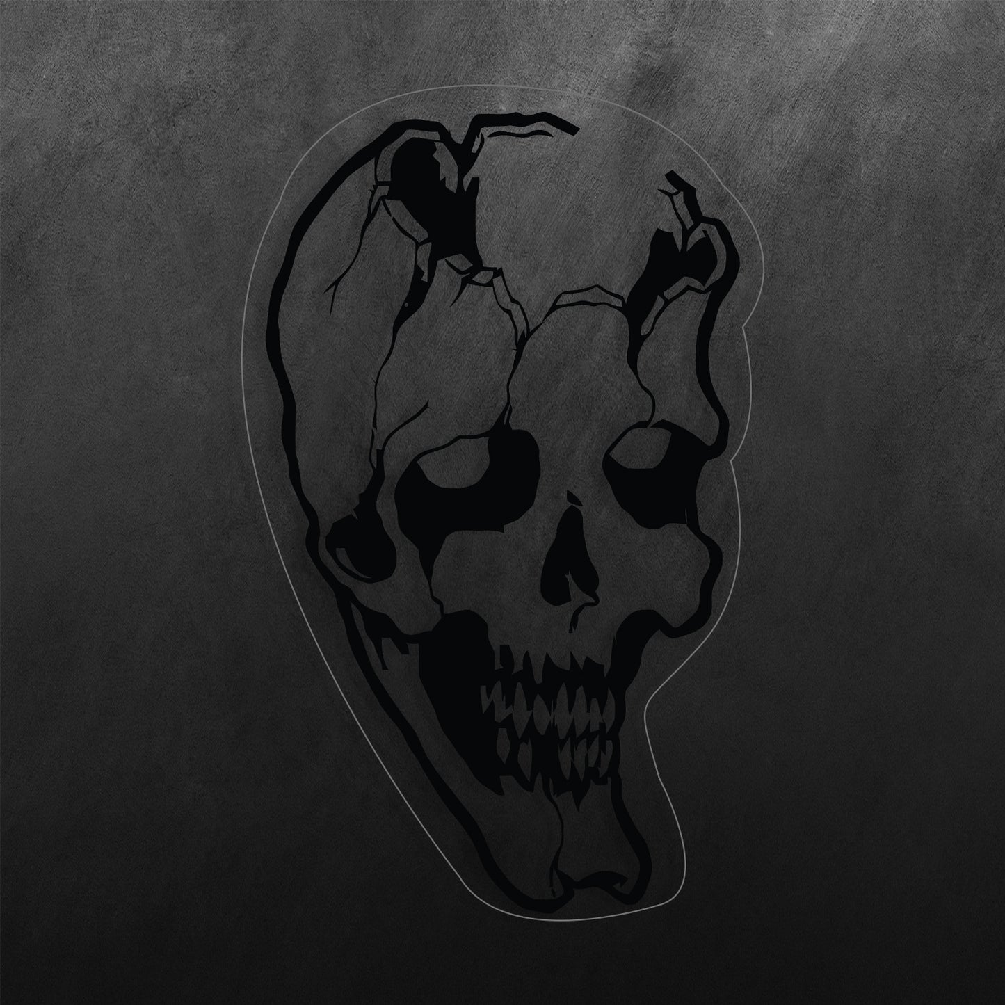 Skull Broke Sticker