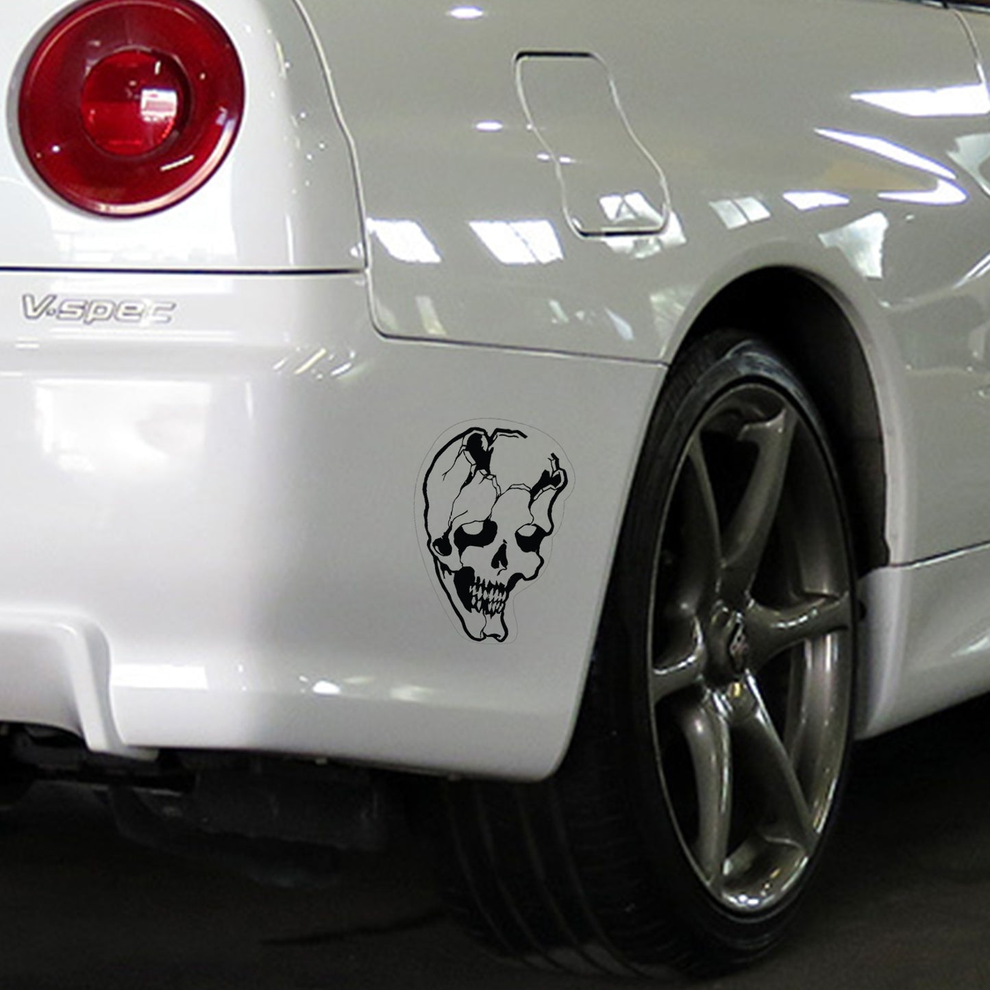 Skull Broke Sticker