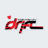 Drift Rising Sun Love  JDM Sticker