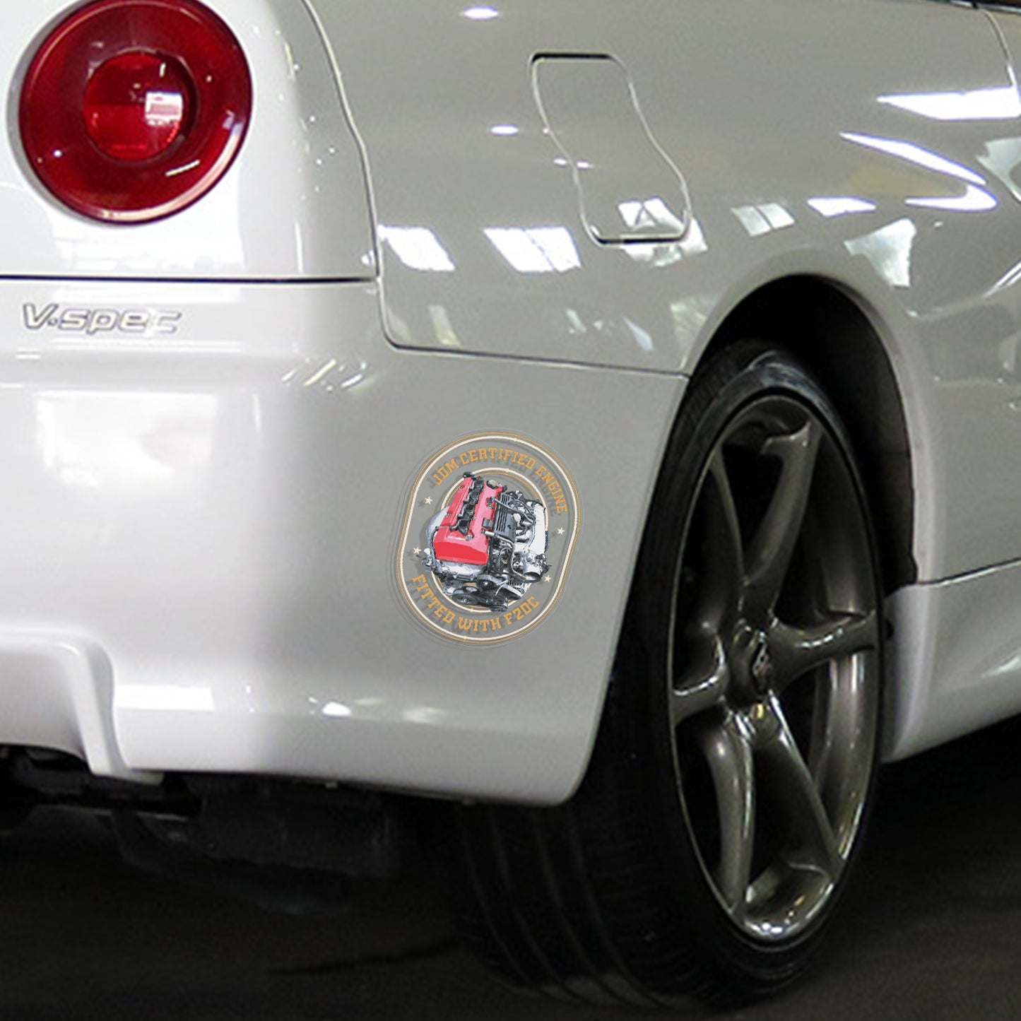 F20c and Engine JDM Sticker for Honda