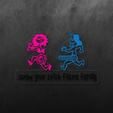 Screw Your Stick Figure Family Sticker
