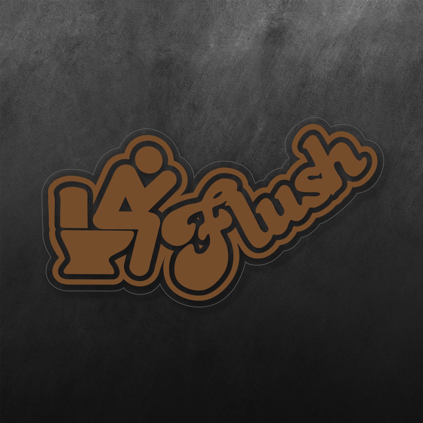 Flush Toilet Sticker