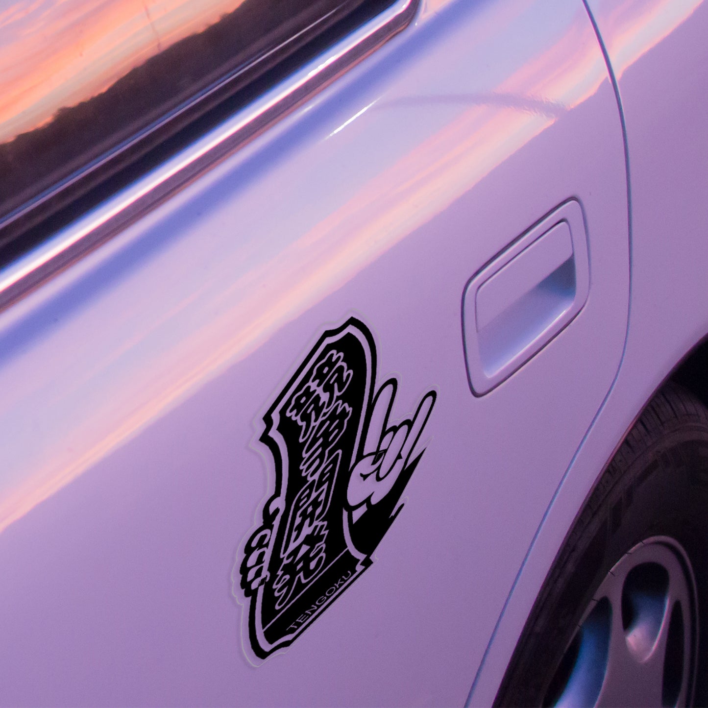 JDM Tengoku Hand Metal Sticker
