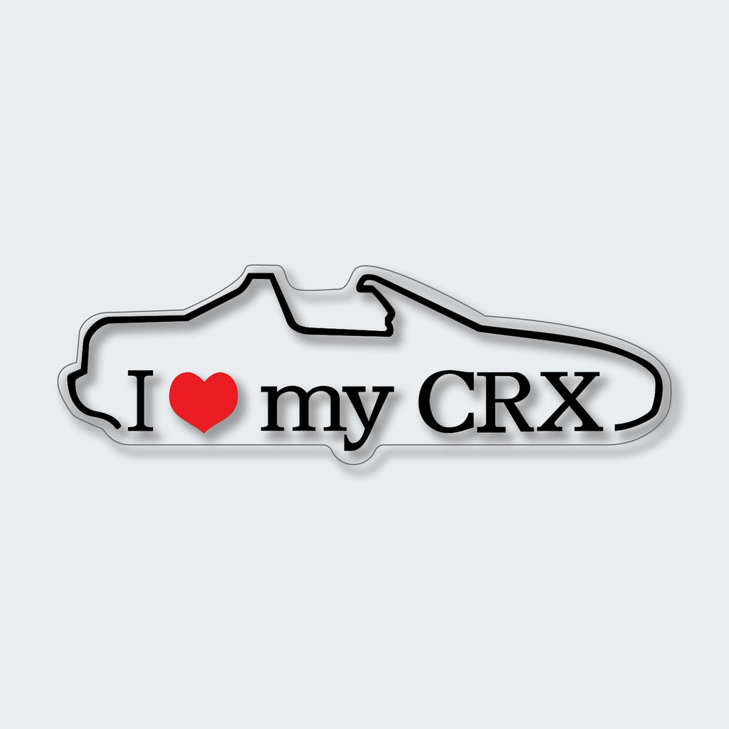 I Love My CRX Convertible Sticker