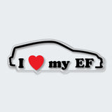I Love My EF Sticker