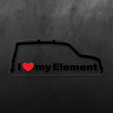 I Love My Element Sticker