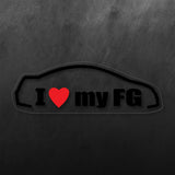 I Love My FG Sticker