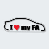 I Love My FA Sticker
