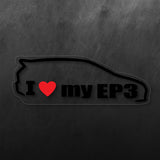 I Love My EP3 Sticker