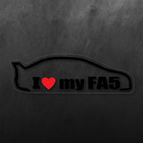 I Love My FA5 Sticker