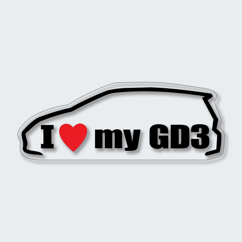 I Love My GD3 Sticker