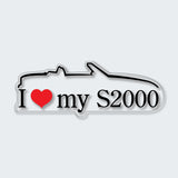 I Love My S2000 Sticker